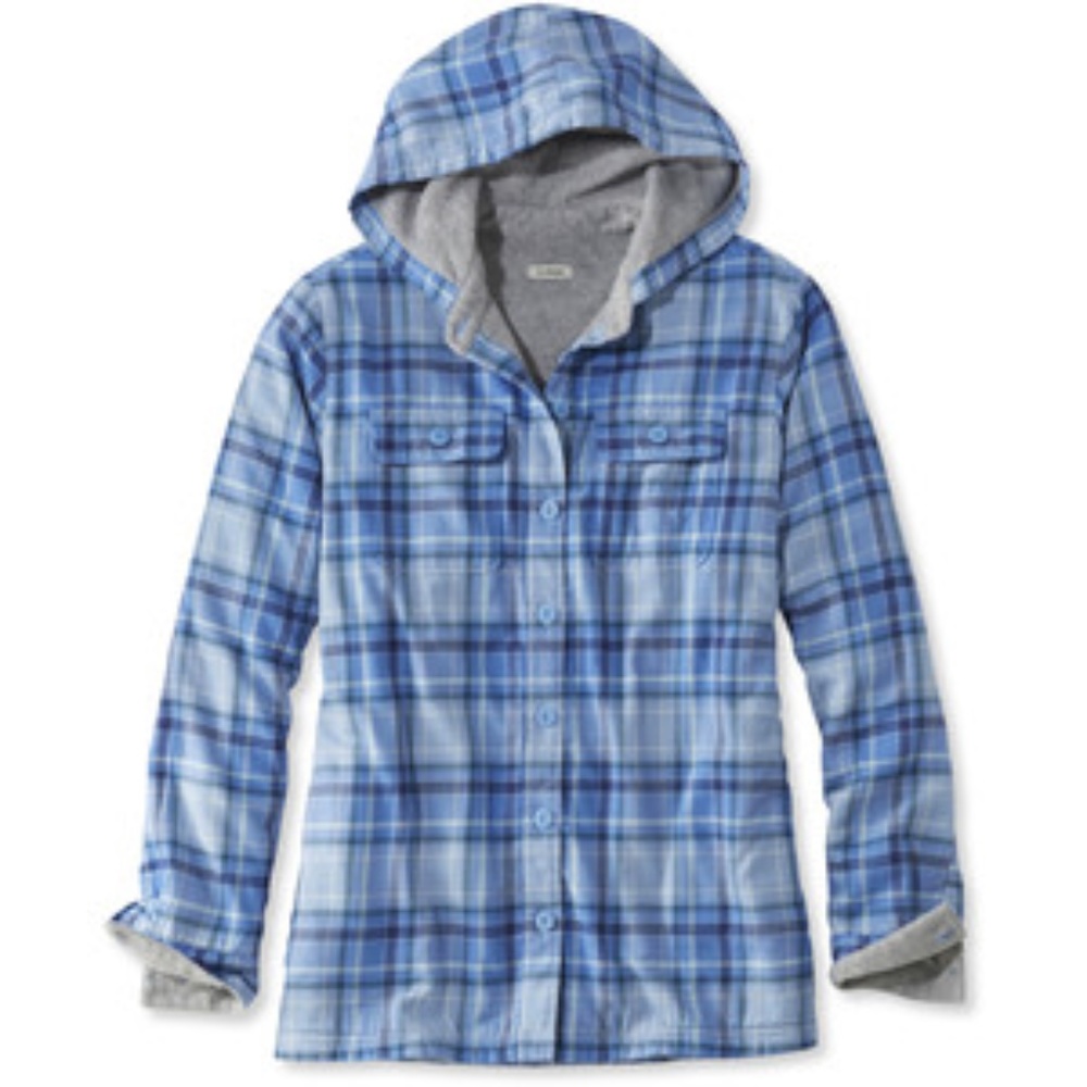 Fleece-Lined Flannel Plaid Hoodie